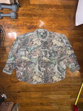 Cabela's Realtree Camo Button Up Shirt 3XL Hunting